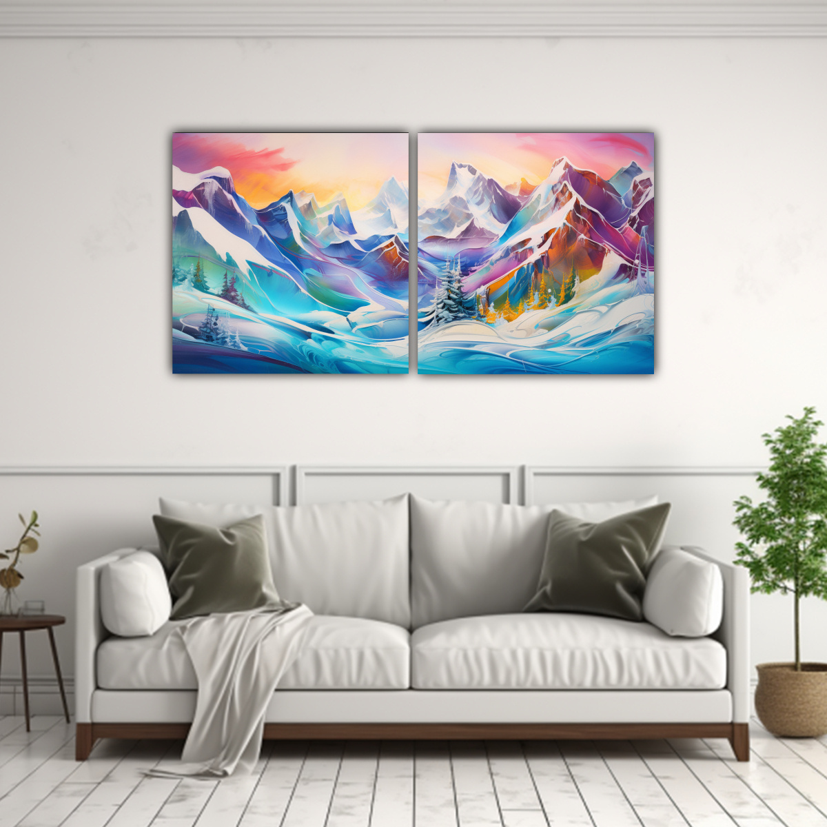 pintura-abstracta-de-monta-as-nevadas-con-vibrantes-colores-1
