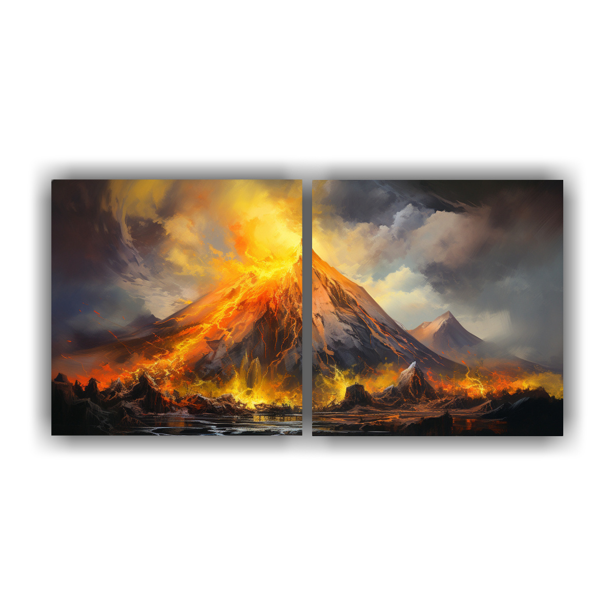 pintura-abstracta-de-un-volc-n-con-colores-amarillos