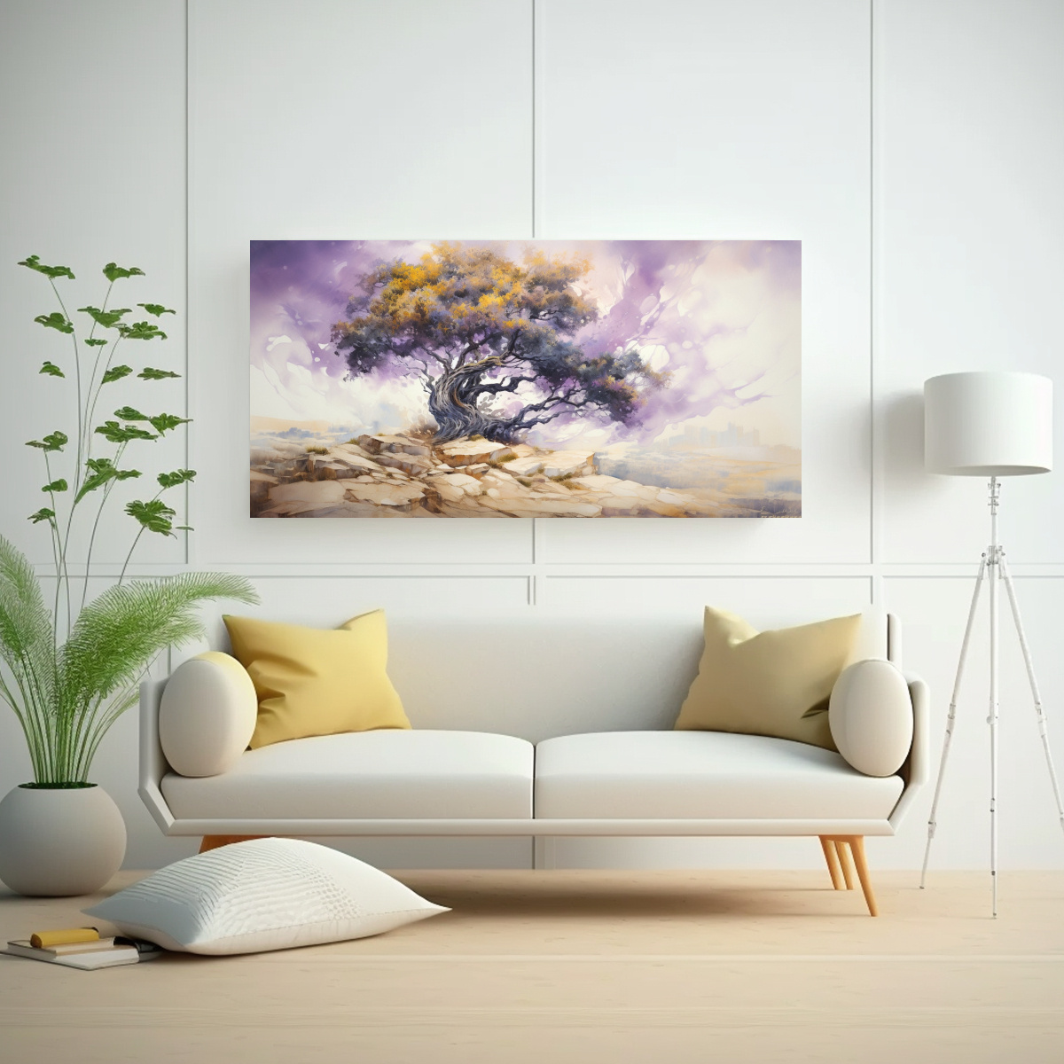 pintura-abstracta-en-bastidor-de-rbol-de-enebro-morado-y-dorado-1