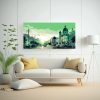 pintura-abstracta-en-bastidor-para-habitaci-n-en-santiago-en-tonos-pastel-y-verde-1