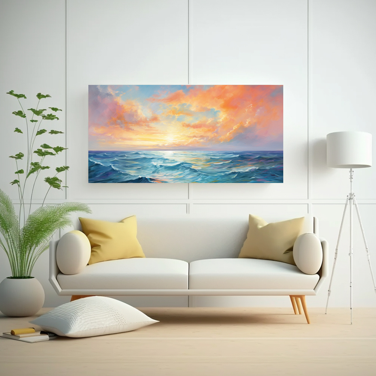 pintura-abstracta-enigm-tica-cielo-y-mar-con-arco-ris-y-colores-naranja-1