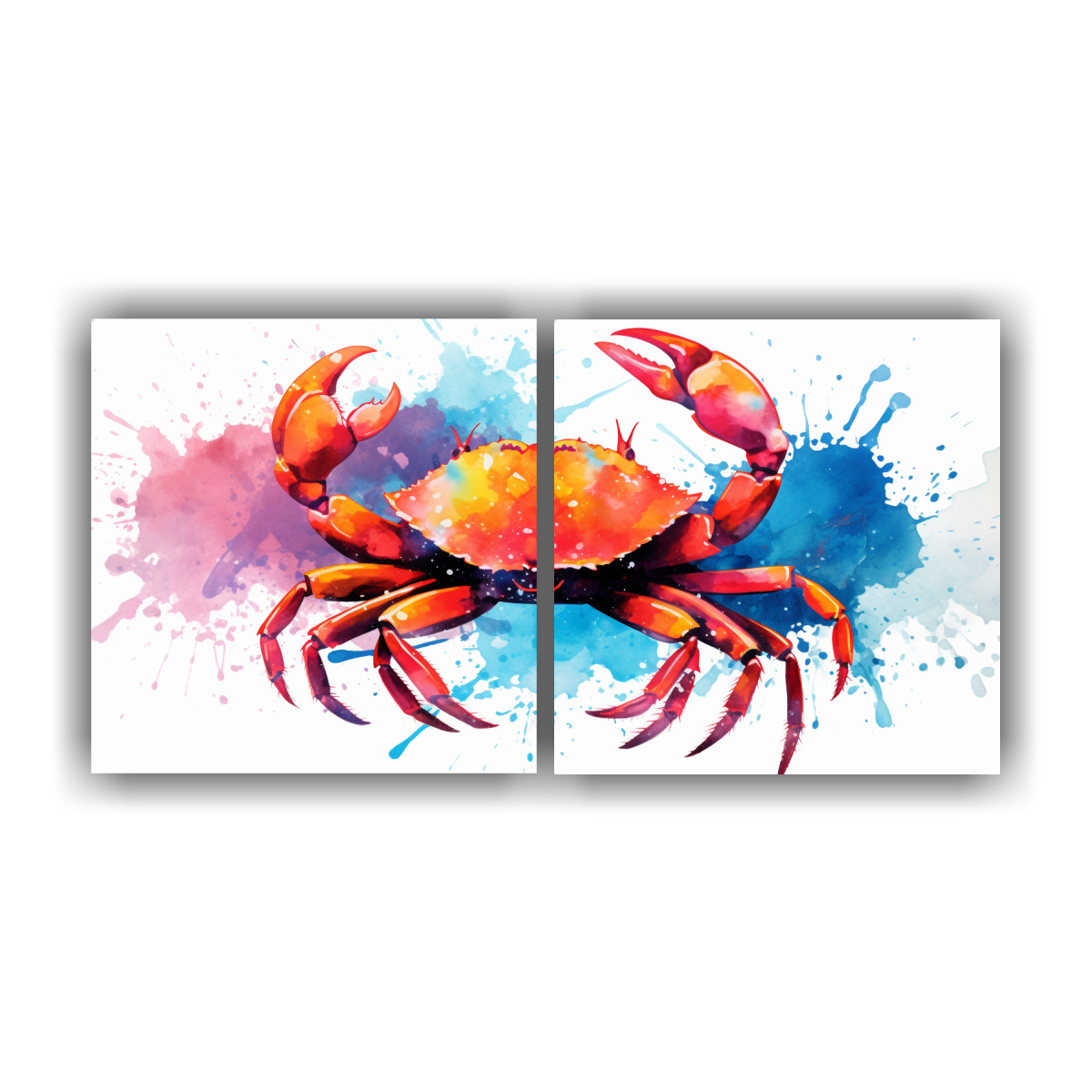 pintura-abstracta-innovadora-de-un-cangrejo-en-colores-radiantes-y-carmes-