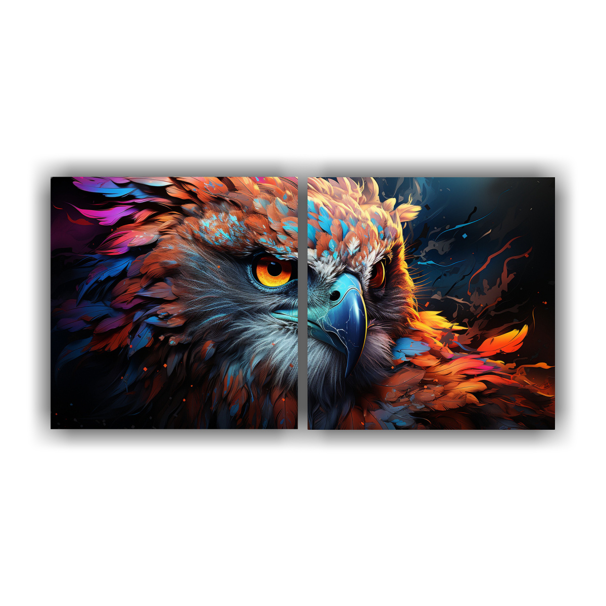pintura-acuarela-guila-colorida-composiciones-creativas-impactantes