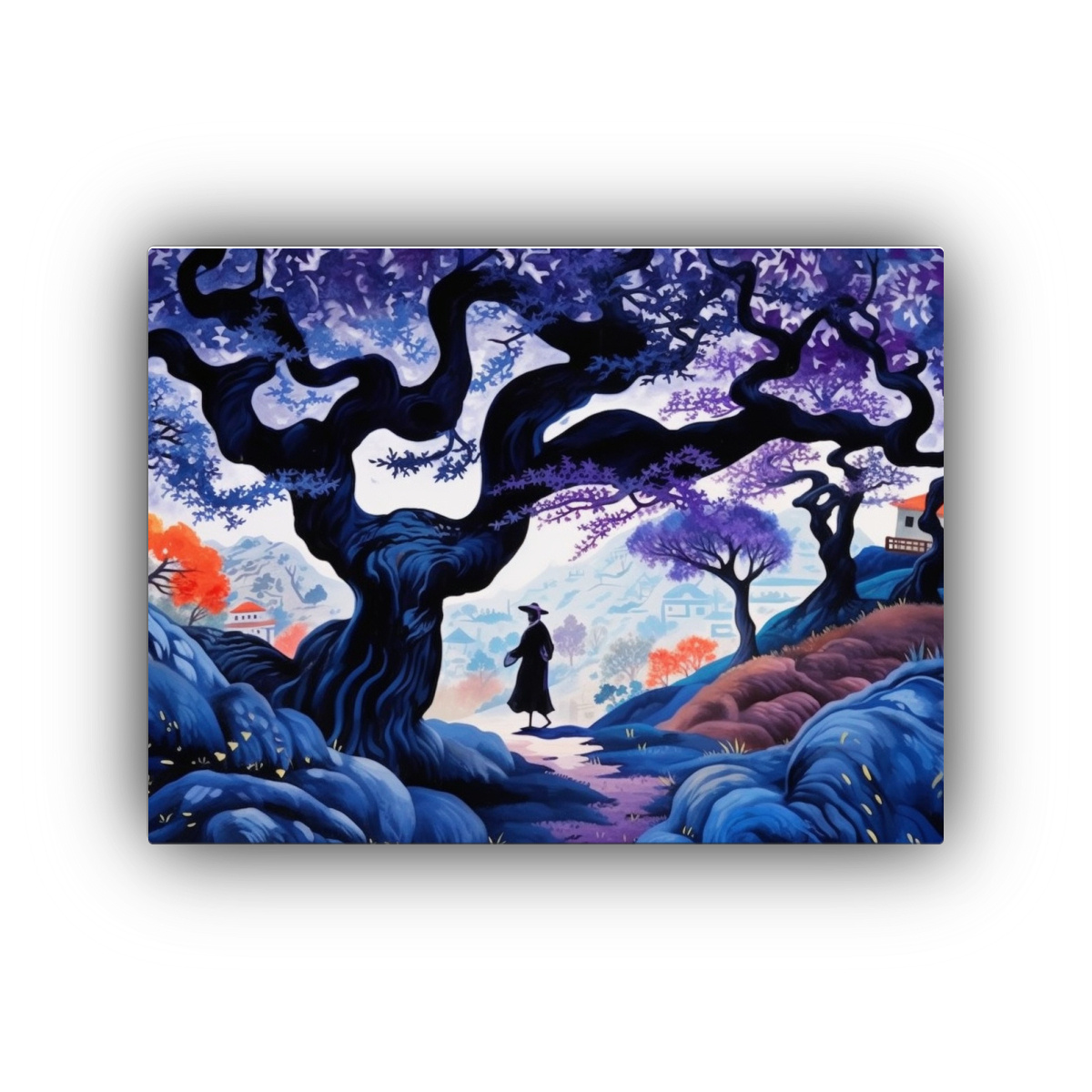 pintura-acuarela-rboles-mujer-estilo-r-stico