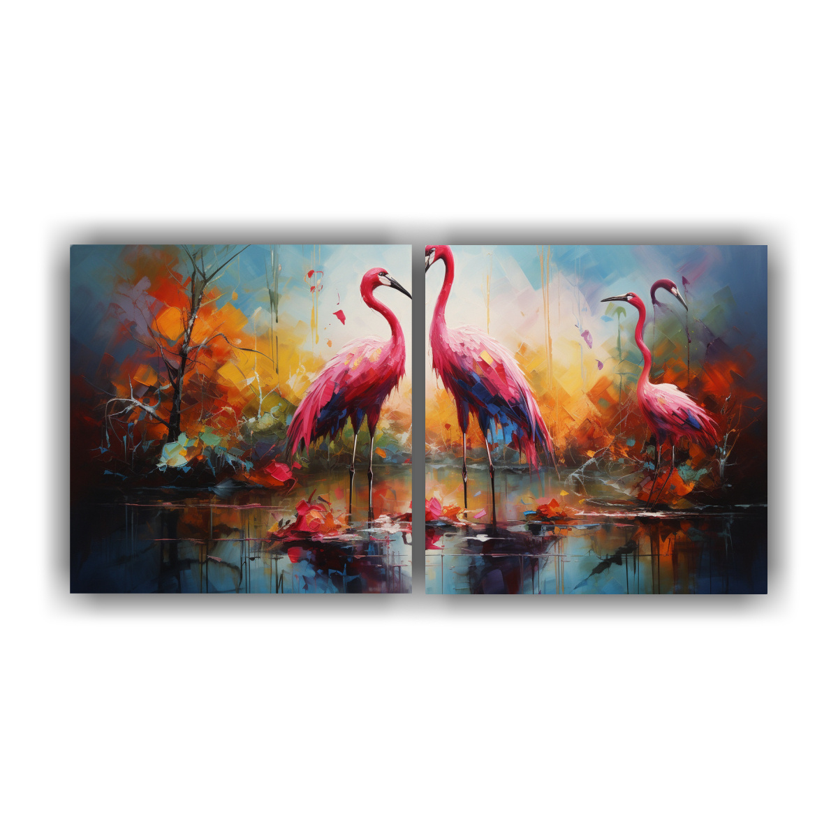 pintura-al-estilo-leo-colorida-de-grullas-en-estilo-art-stico-adorable-