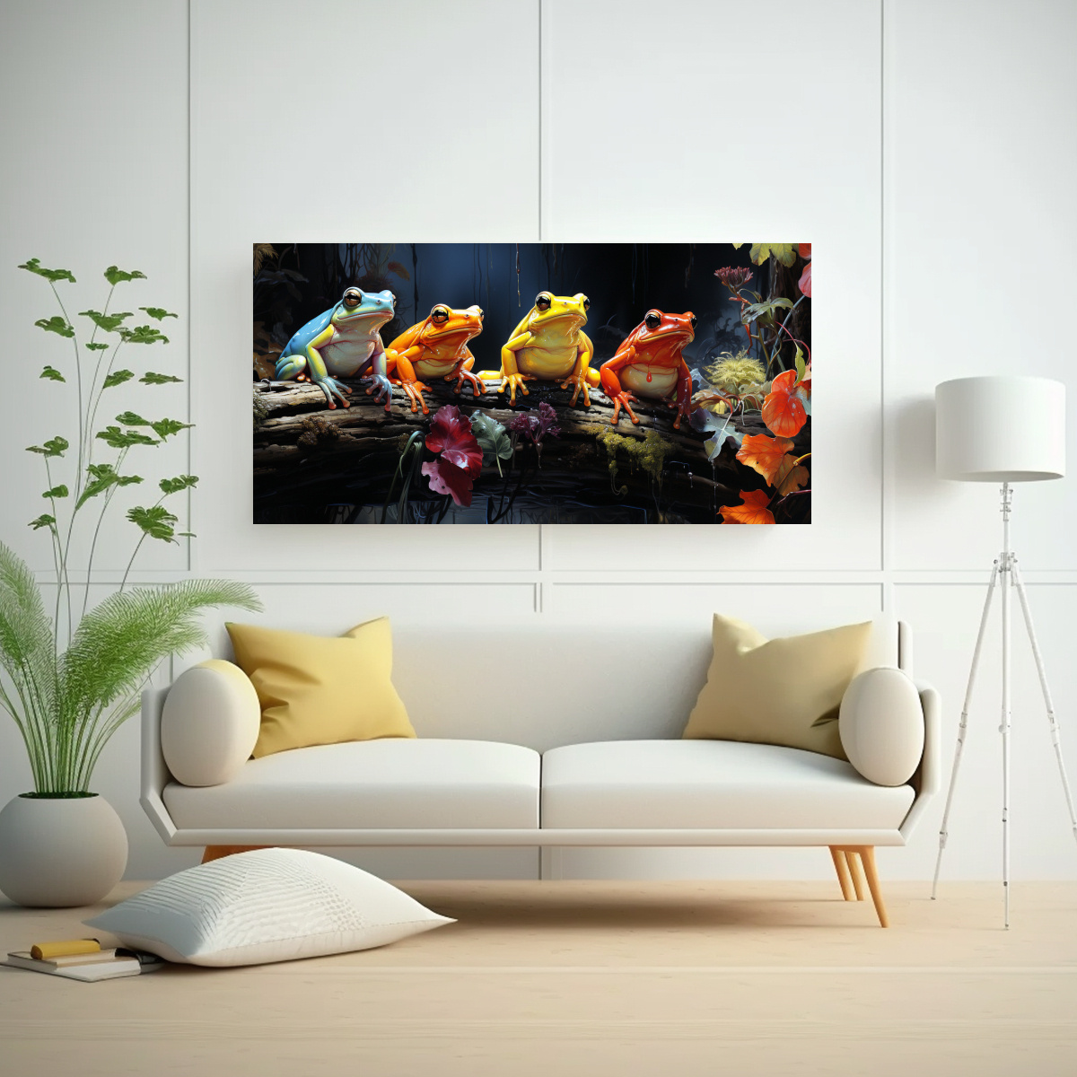 pintura-al-estilo-leo-colorida-estilo-rana-y-sapo-luminoso-en-arte-moderno-1