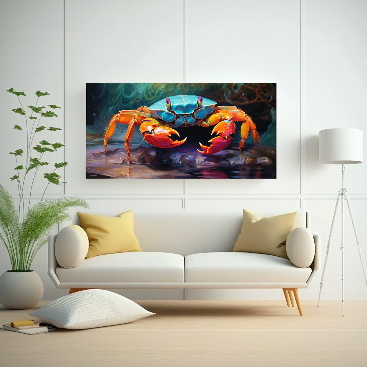 pintura-al-estilo-leo-de-cangrejo-en-estilo-colorido-sobre-lienzo-21x52-2