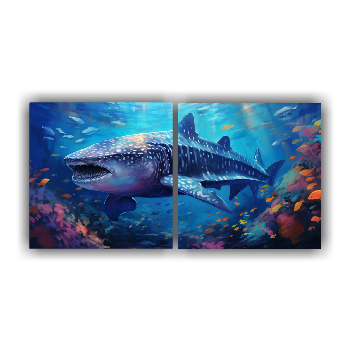 pintura-al-estilo-leo-de-tibur-n-ballena-en-estilo-de-l-neas-finas-decorativas