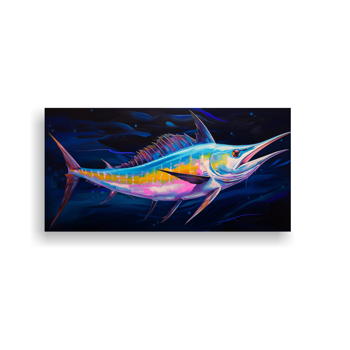 pintura-al-estilo-leo-elegante-de-blue-marlin-en-bastidor-21-pulgadas