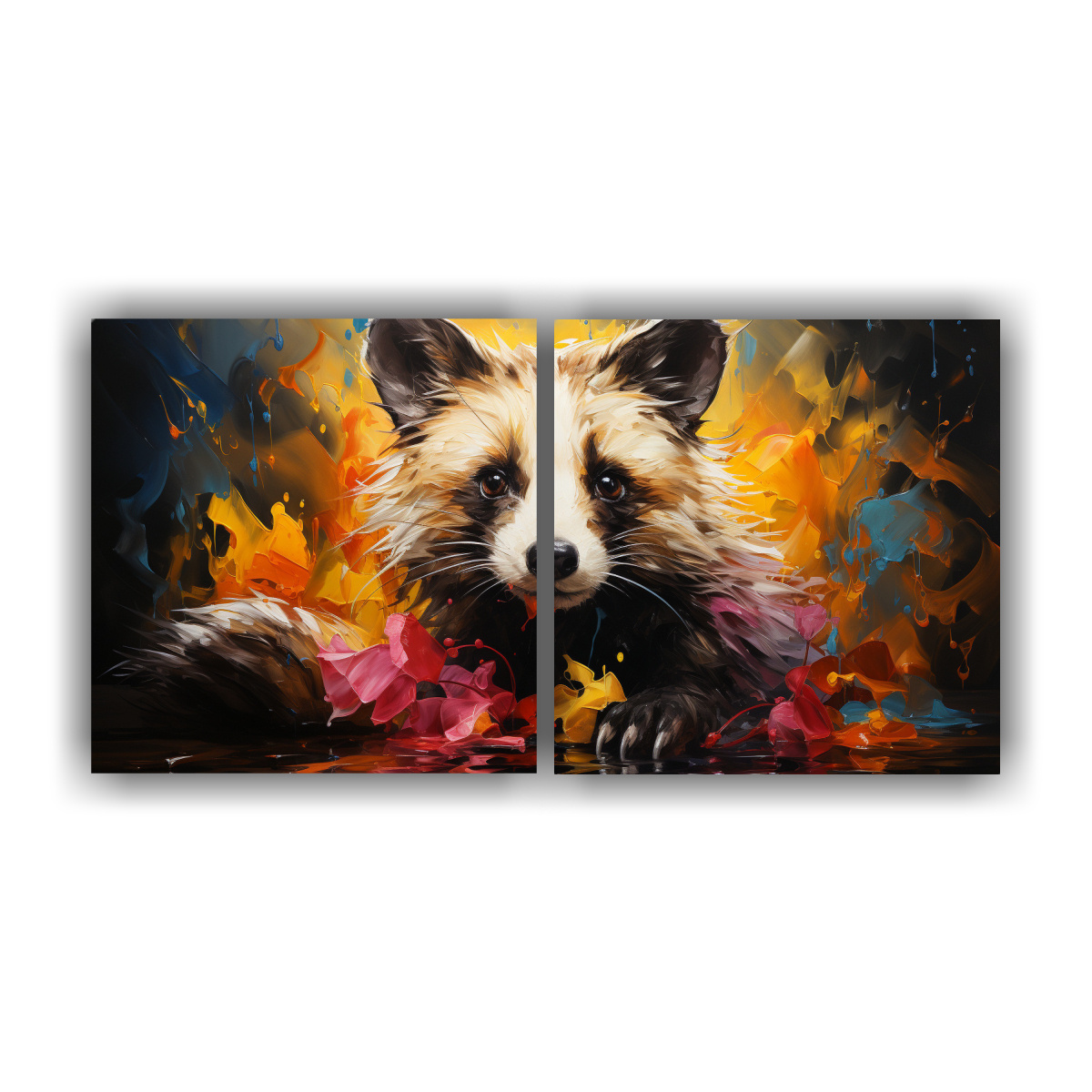 pintura-al-estilo-leo-vibrante-estilo-dibujo-duradero-de-dos-cuadros-21x7-con-dise-o-de-zorrillo-