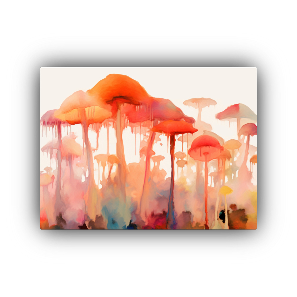 pintura-bosque-de-hongos-estilo-expresionista-abstracto-arte-equilibrado-