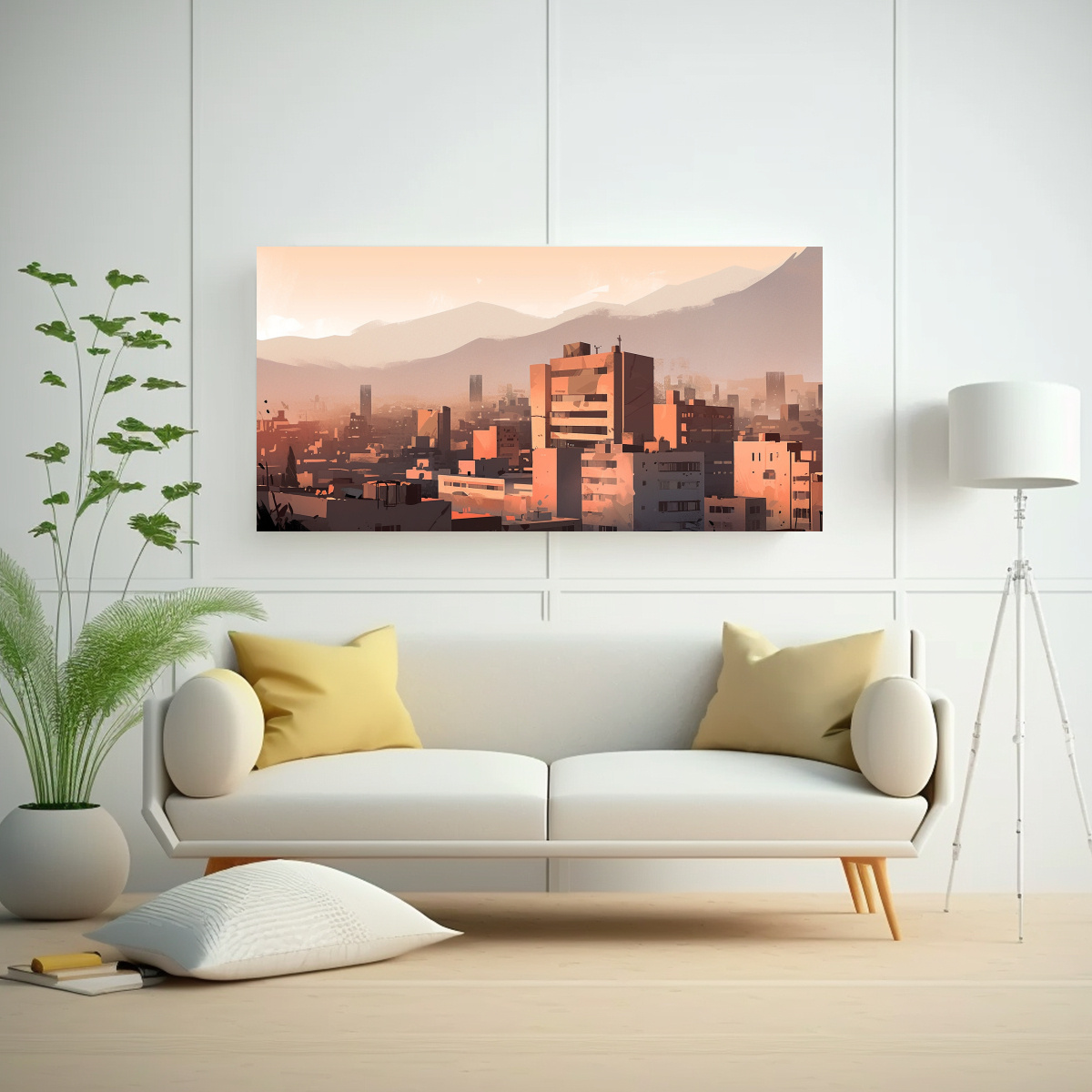 pintura-cuadro-tonos-visual-santiago-chile-en-colores-caf-y-negro-neo-1