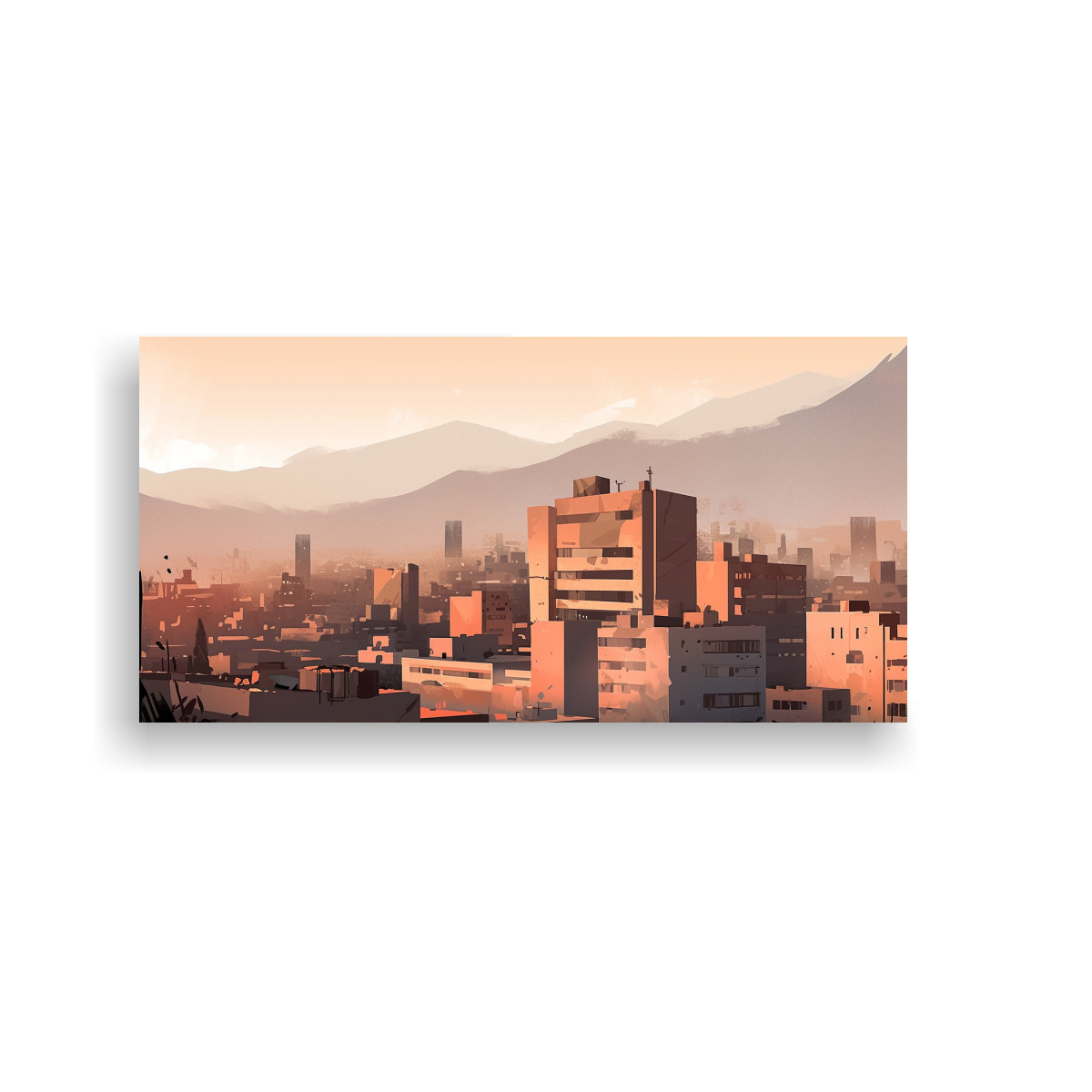 pintura-cuadro-tonos-visual-santiago-chile-en-colores-caf-y-negro-neo
