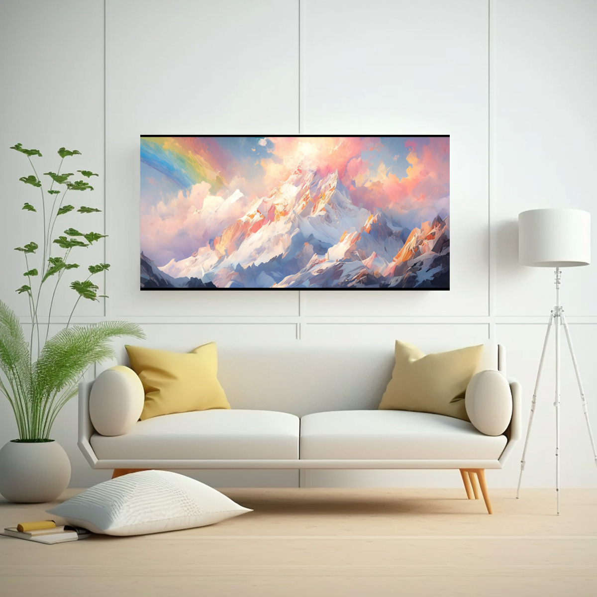 pintura-de-acuarela-para-cuarto-monta-as-nevadas-con-arco-ris-y-colores-turquesa-1