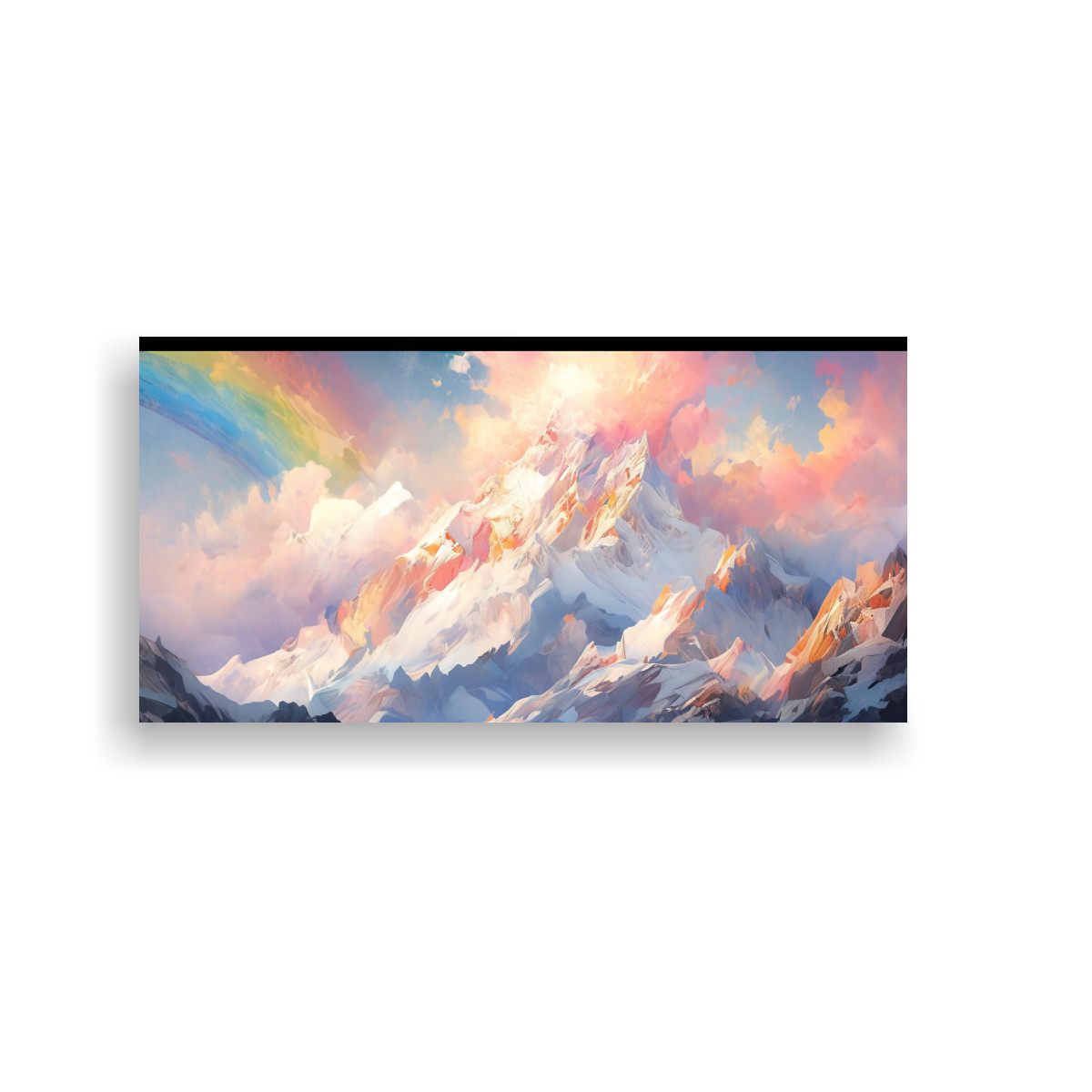 pintura-de-acuarela-para-cuarto-monta-as-nevadas-con-arco-ris-y-colores-turquesa