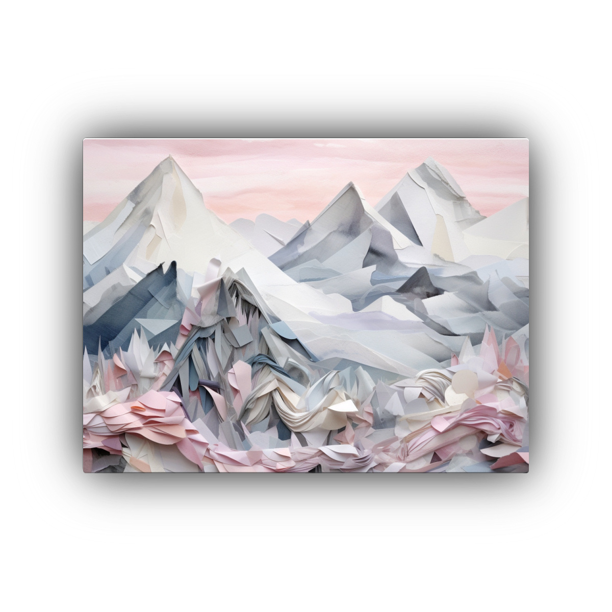 pintura-de-monta-a-de-papel-con-composici-n-din-mica-y-l-piz