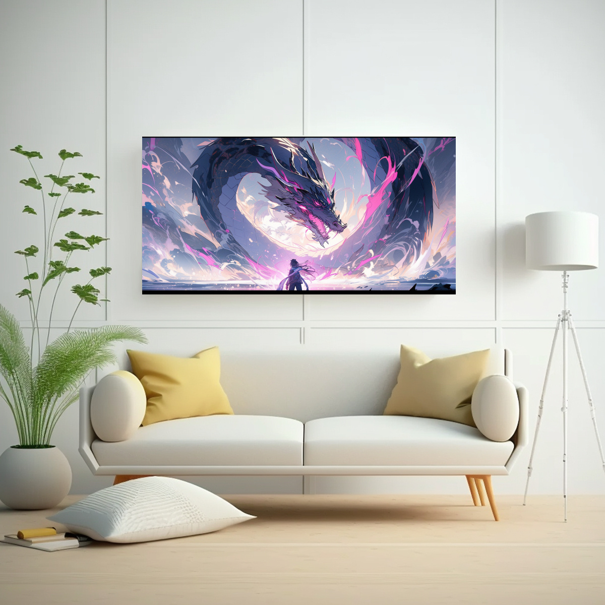 pintura-de-pared-fantas-a-drag-n-vibrante-y-p-rpura-estilo-neonoir-1