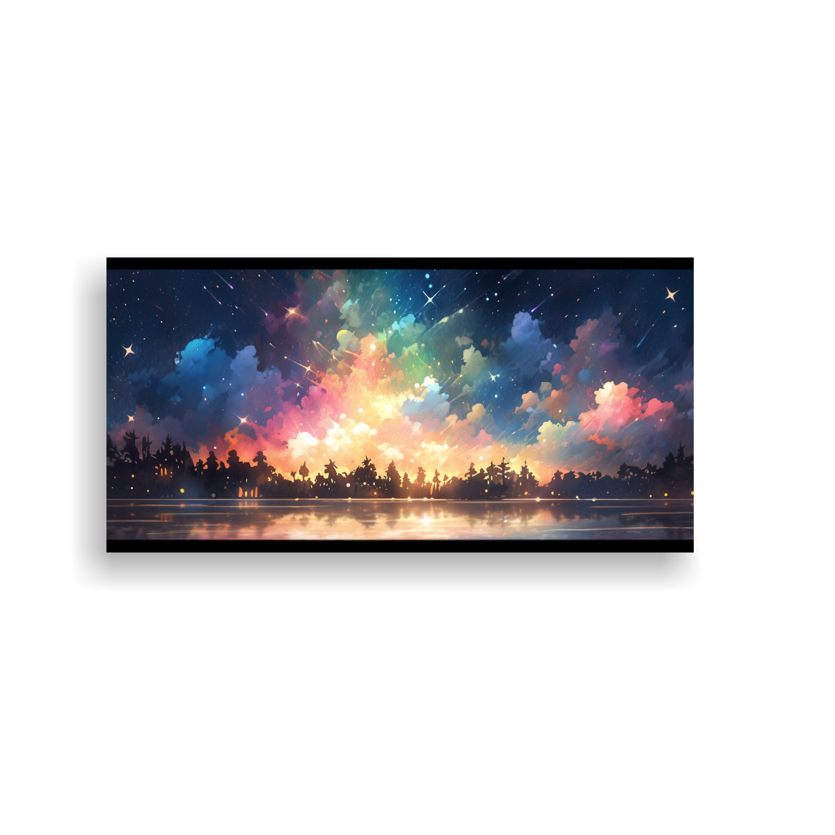 pintura-de-pared-nocturna-con-arco-ris-y-acuarelas-en-colores-del-cielo-nocturno