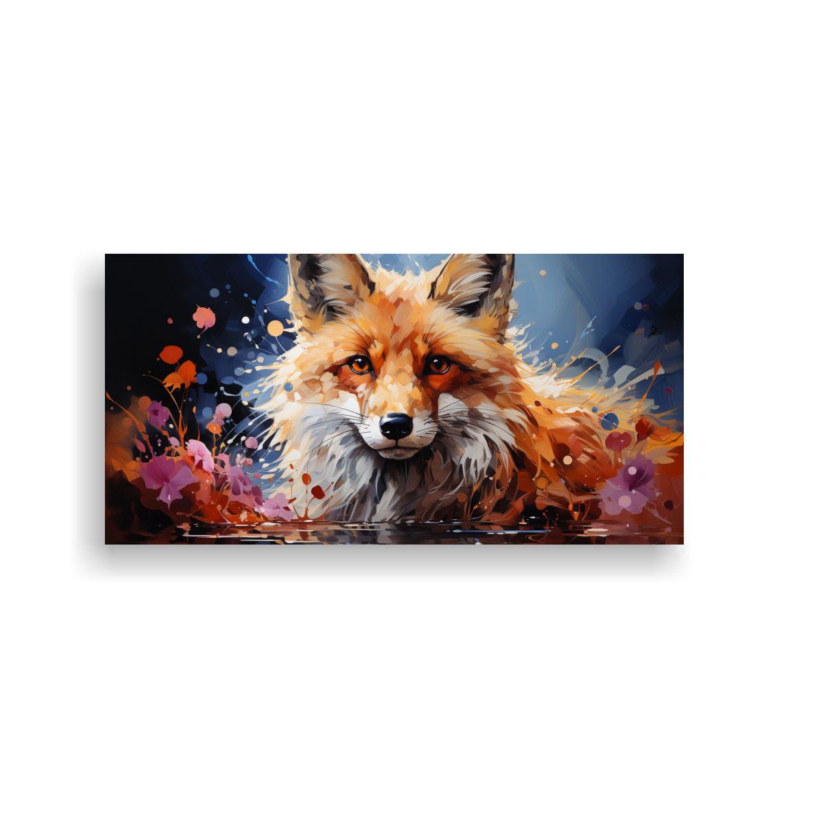 pintura-de-zorro-en-colores-ricos-y-burdeos-arte-inspirador-en-estilo-neo-pop-