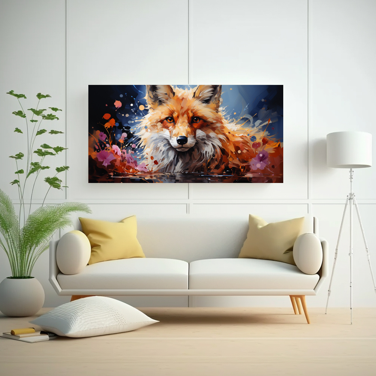 pintura-de-zorro-en-colores-ricos-y-burdeos-arte-inspirador-en-estilo-neo-pop-1-1