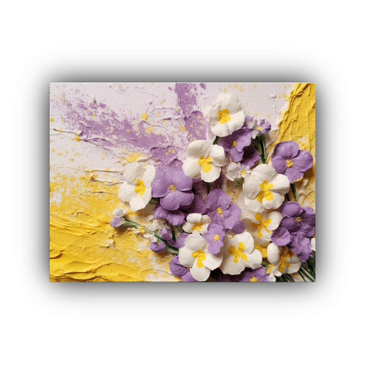 pintura-decorativa-abstracta-de-margarita-amarilla-en-fondo-claro-