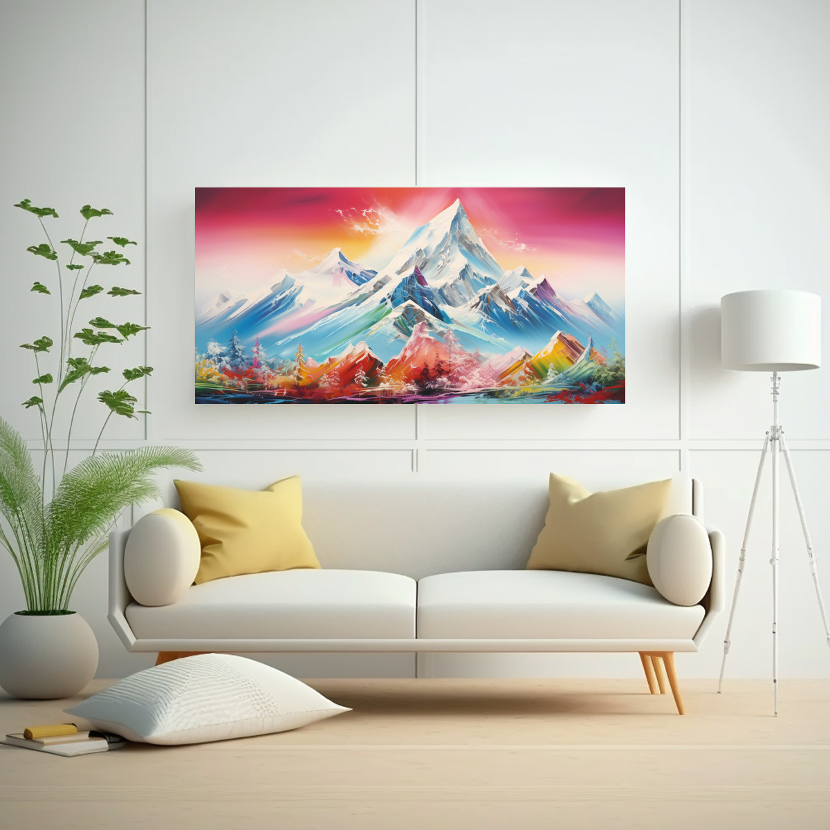 pintura-decorativa-abstracta-monta-as-nevadas-arco-ris-y-rojo-1