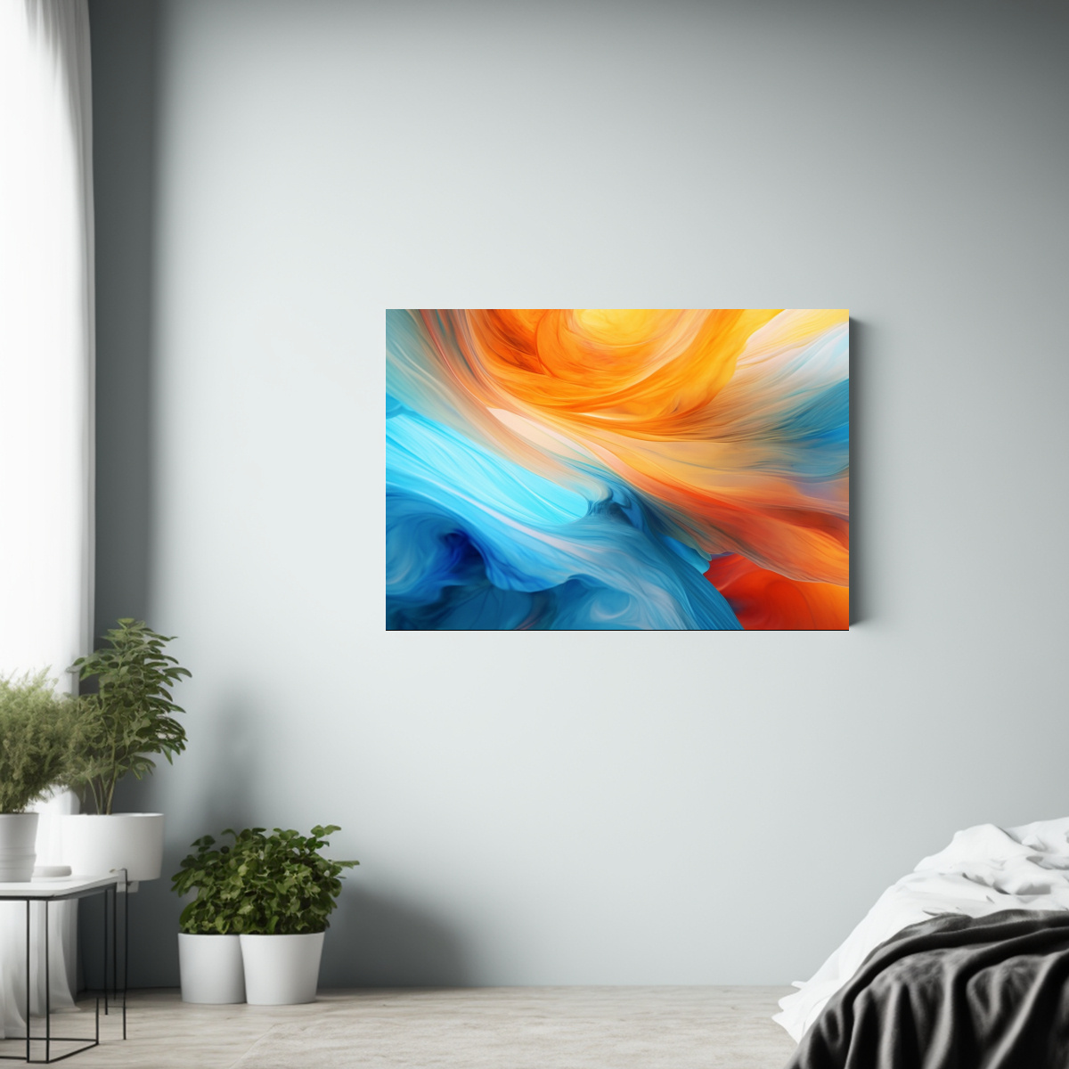 pintura-decorativa-azul-naranja-23-embudos-giratorios-fondo-divertido-con-calidez-1