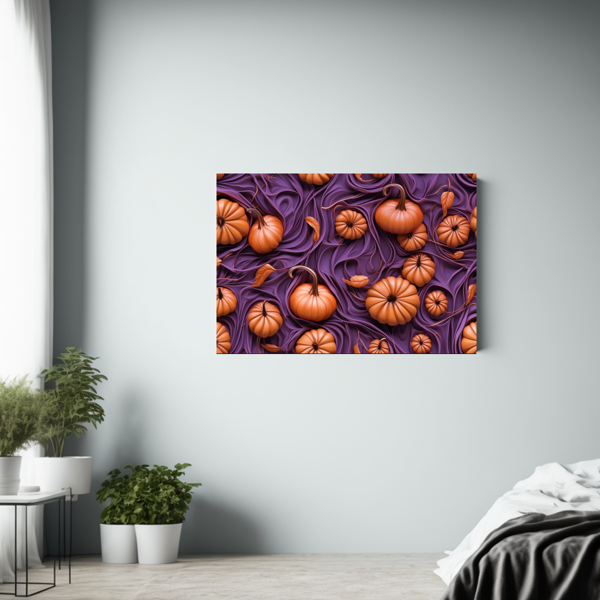 pintura-decorativa-calabaza-halloween-floral-morada-naranja-simple-1-1
