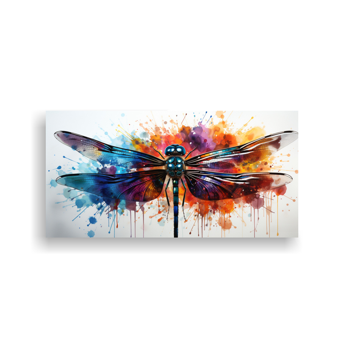 pintura-decorativa-de-una-lib-lula-en-colores-arco-ris-y-azul-cobalto