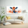 pintura-decorativa-de-vaca-jersey-en-colores-naranja-y-azul-estilo-neo-pop-art-1