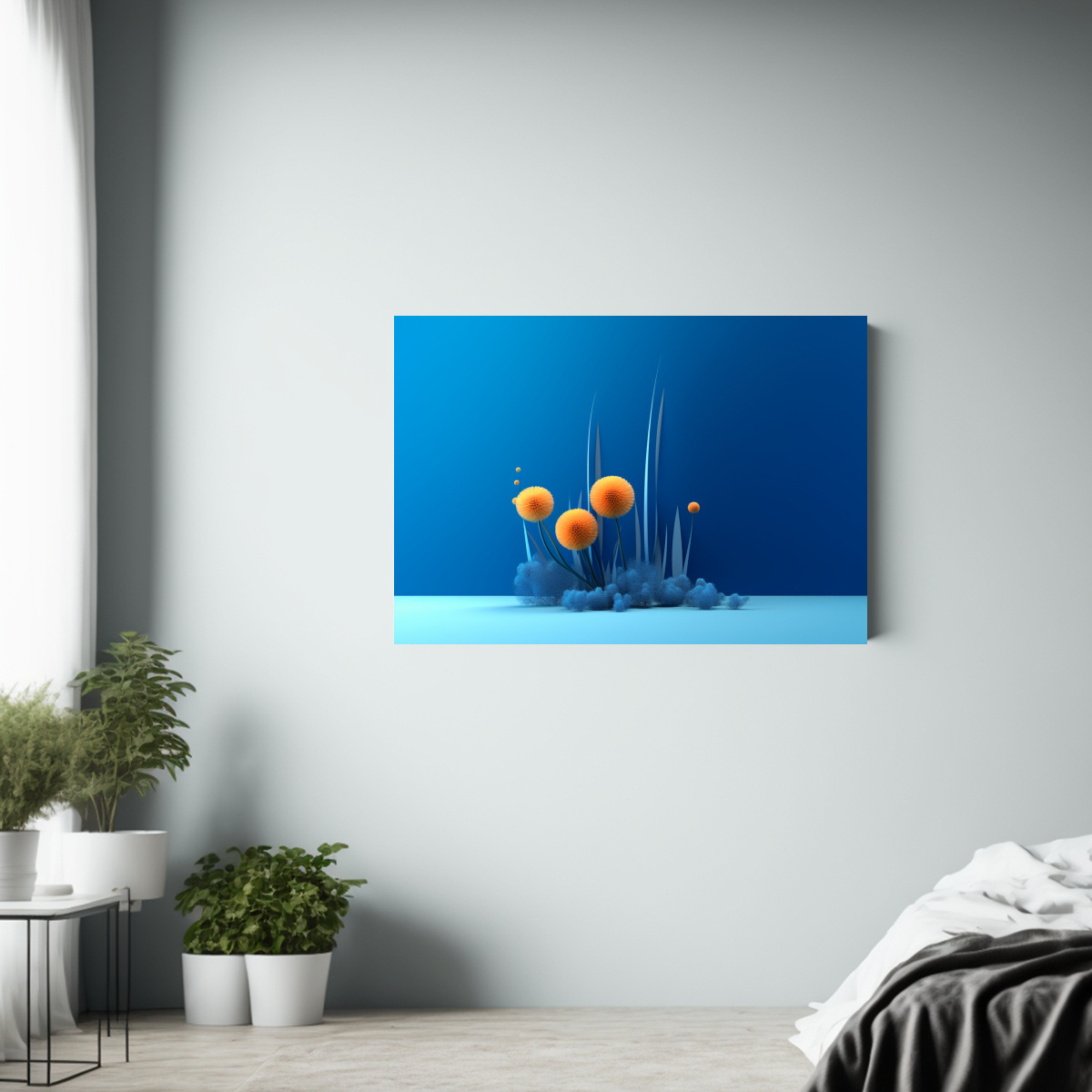 pintura-decorativa-en-estilo-3d-de-flores-sobre-fondo-azul-1