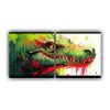 pintura-decorativa-neo-pop-alligator-verde-y-rojo-expresividad-conceptual-