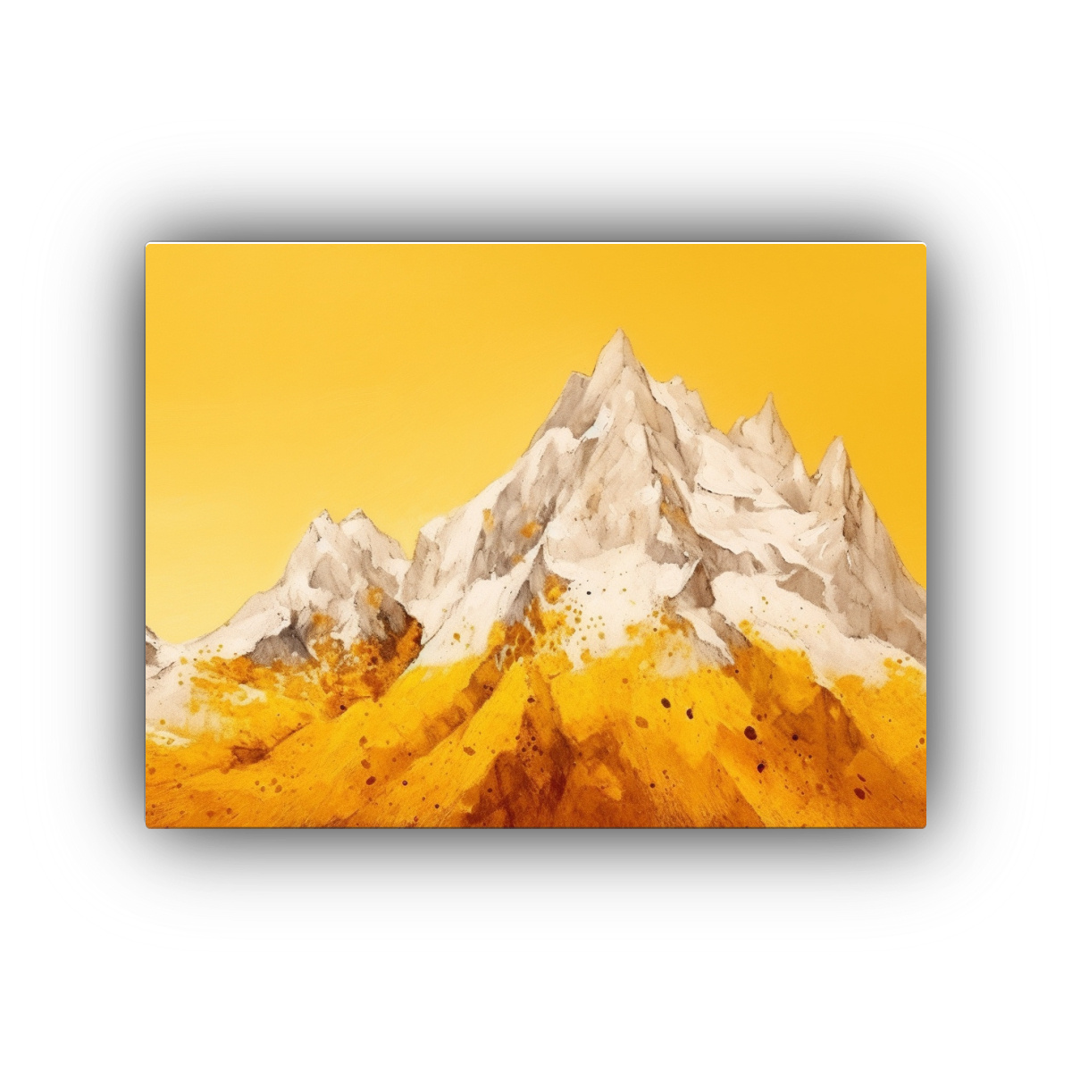 pintura-en-bastidor-cuadro-fantas-a-mostaza-en-base-monta-a-nevada