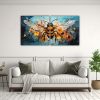 pintura-en-lienzo-de-abeja-en-colores-flamencos-neo-pop-arte-1