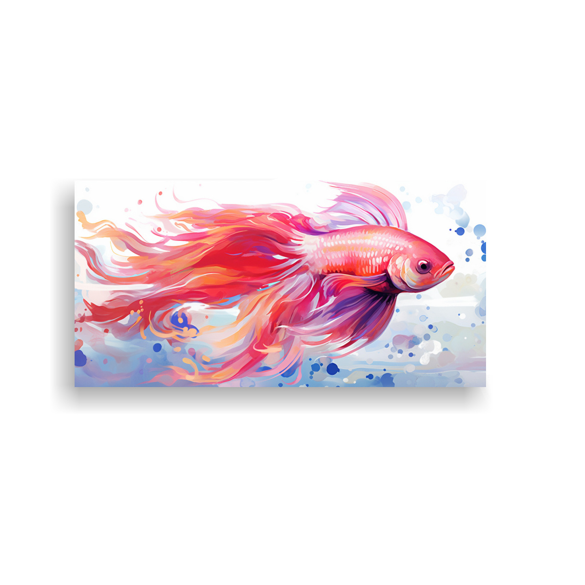 pintura-en-lienzo-estilo-galer-a-detalle-de-pez-de-acuario-en-colores-rojo-y-rosa-arte-pop-neo-