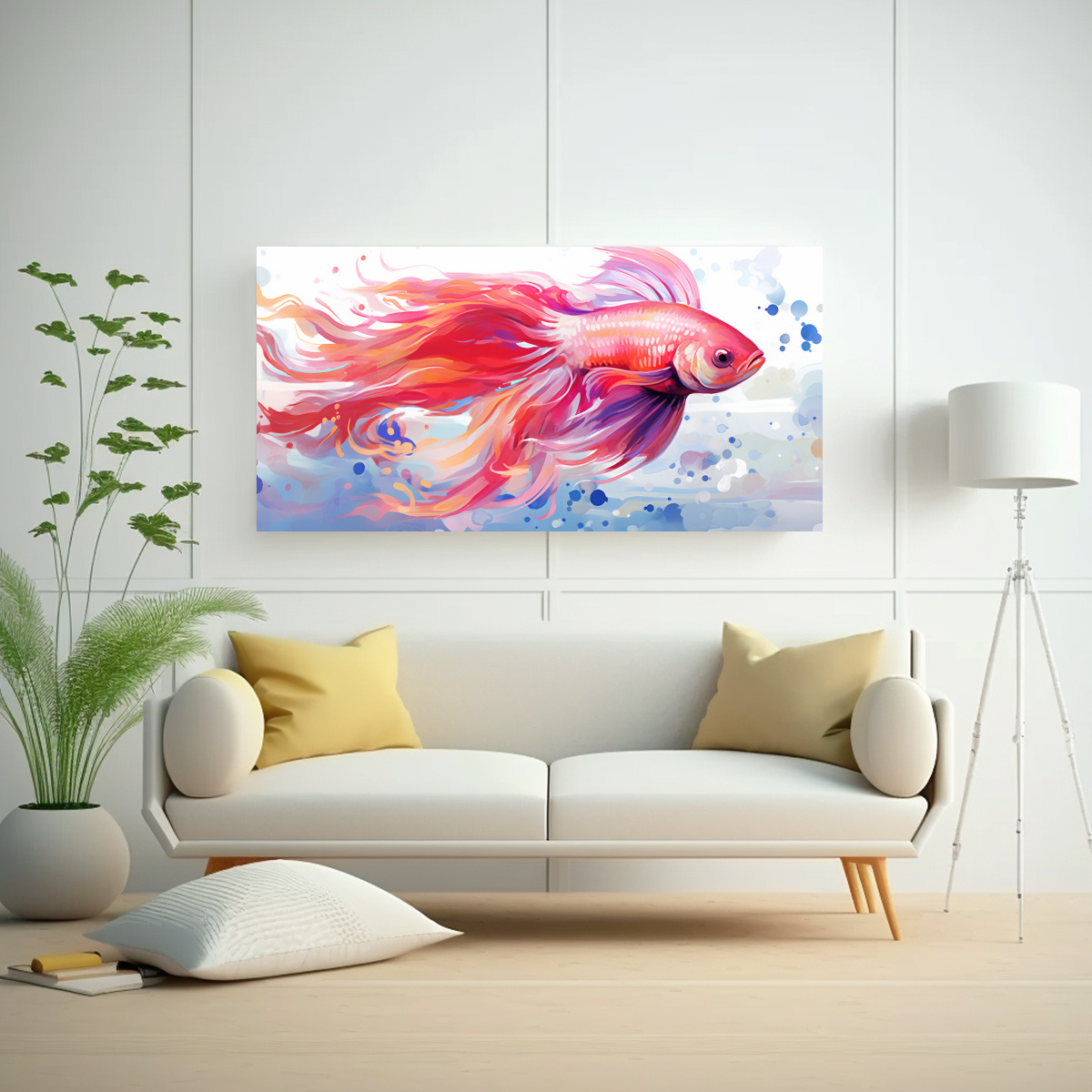 pintura-en-lienzo-estilo-galer-a-detalle-de-pez-de-acuario-en-colores-rojo-y-rosa-arte-pop-neo-1-1