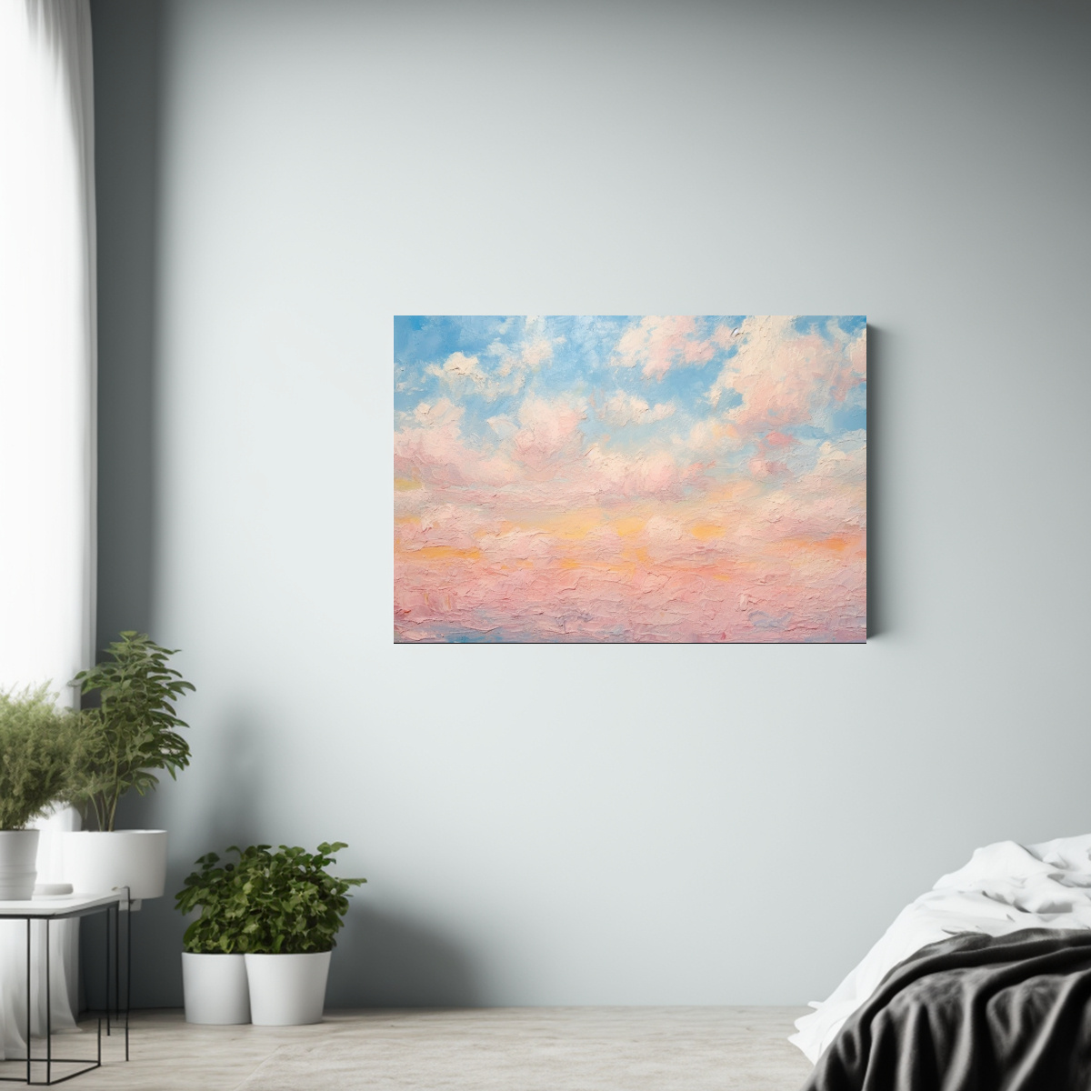 pintura-en-lienzo-expresionista-moderno-nubes-rosadas-en-el-cielo-1