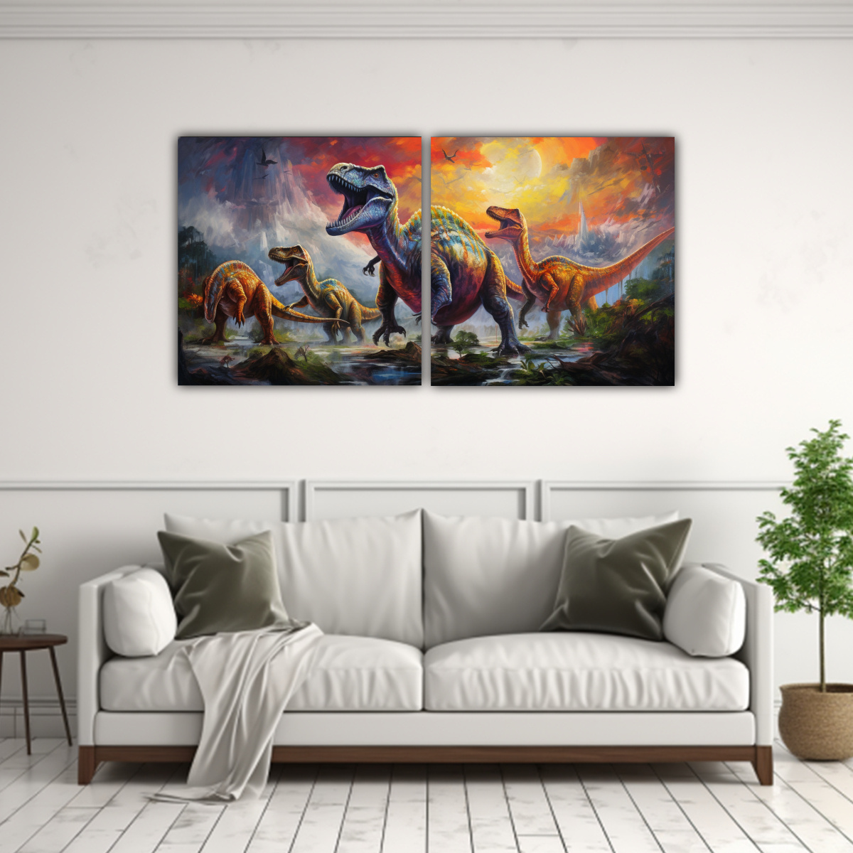 pintura-equilibrio-legendario-dinosaurios-estilo-estilo-leo-colorido-1