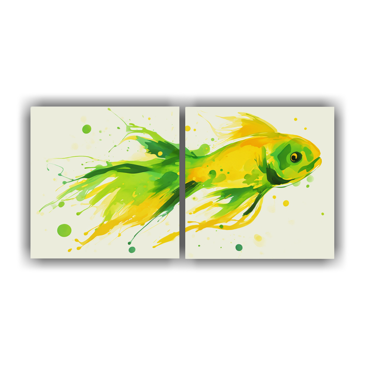 pintura-fotogr-fica-cl-sica-pez-dorado-en-amarillo-y-verde-en-arte-pop-neo-
