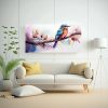 pintura-moderna-de-lienzo-original-aves-de-colores-estilo-acuarelas-1