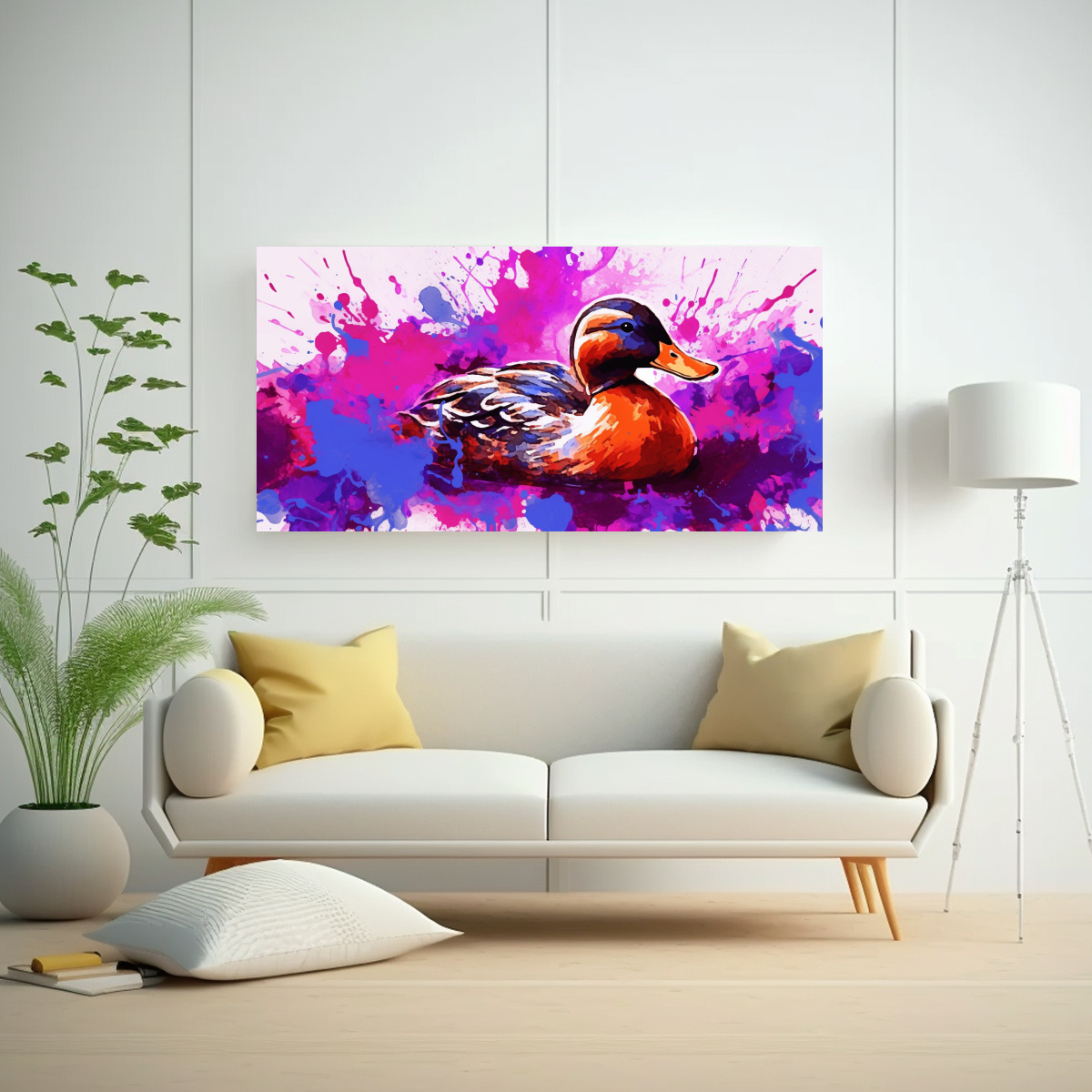pintura-moderna-de-patos-en-colores-p-rpura-y-rojo-estilo-neo-pop-art-1