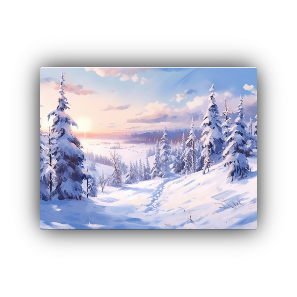 pintura-paisaje-invernal-con-colinas-nevadas-y-rboles-
