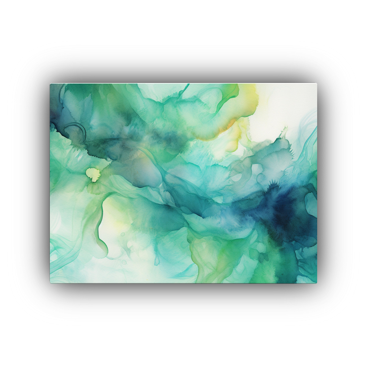 pintura-pared-acuarela-abstracta-cocina-verde-y-azul