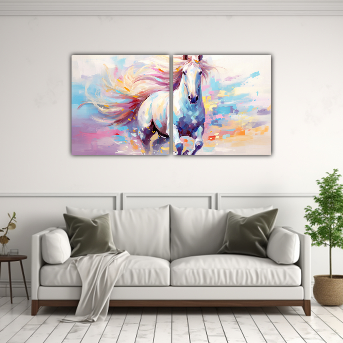 pintura-pop-art-de-un-mini-caballo-en-colores-pastel-y-blanco-1