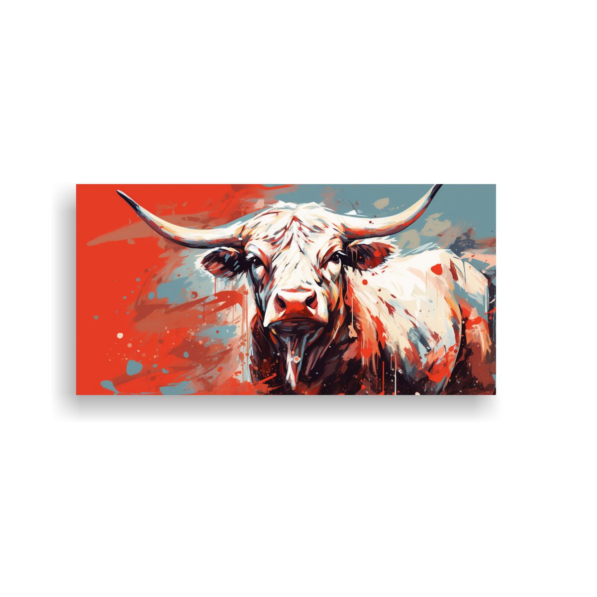 pintura-surrealista-de-una-vaca-angus-en-blanco-y-rojo-en-el-arte-neo-pop-