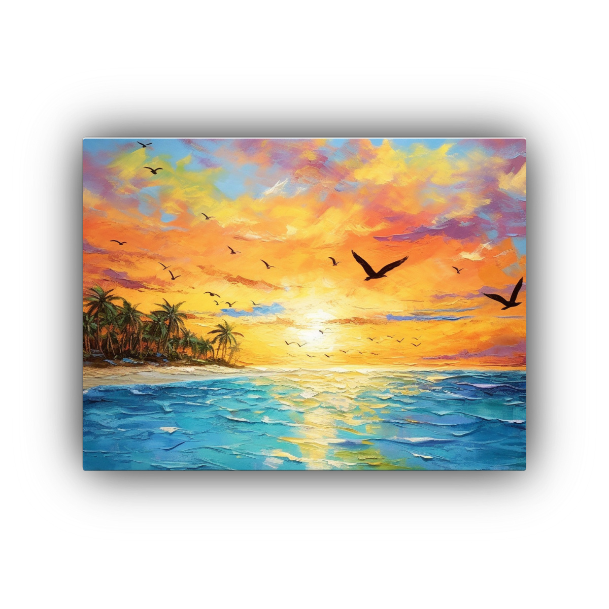 pintura-tela-fantas-a-cielo-arco-ris-tropical-