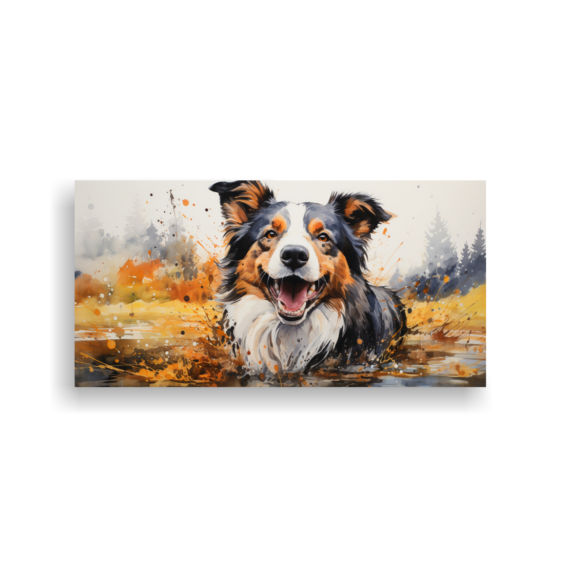 pintura-vanguardista-para-oficina-pastores-y-collies-en-acuarelas-coloridas