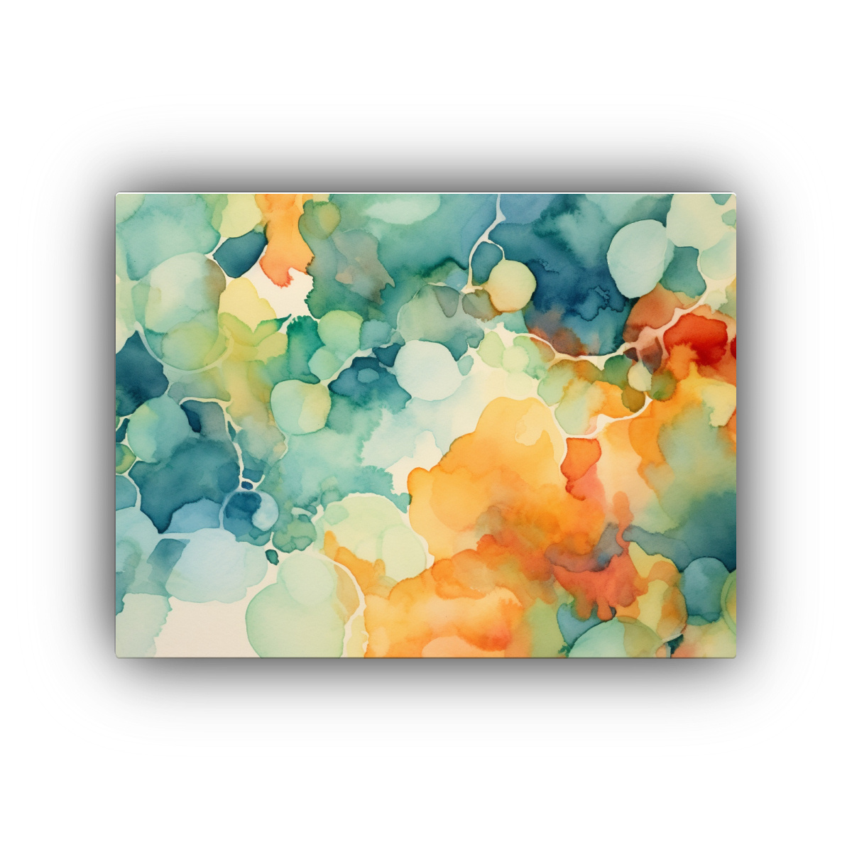 pinturas-abstractas-acuarela-naranja-azul-verde-amarillo-so-adoras