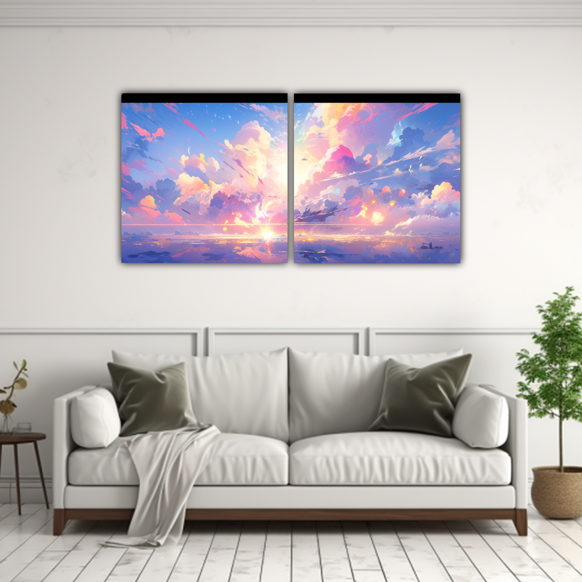 pinturas-abstractas-de-alta-calidad-del-cielo-y-el-mar-con-arco-iris-y-colores-morados-1