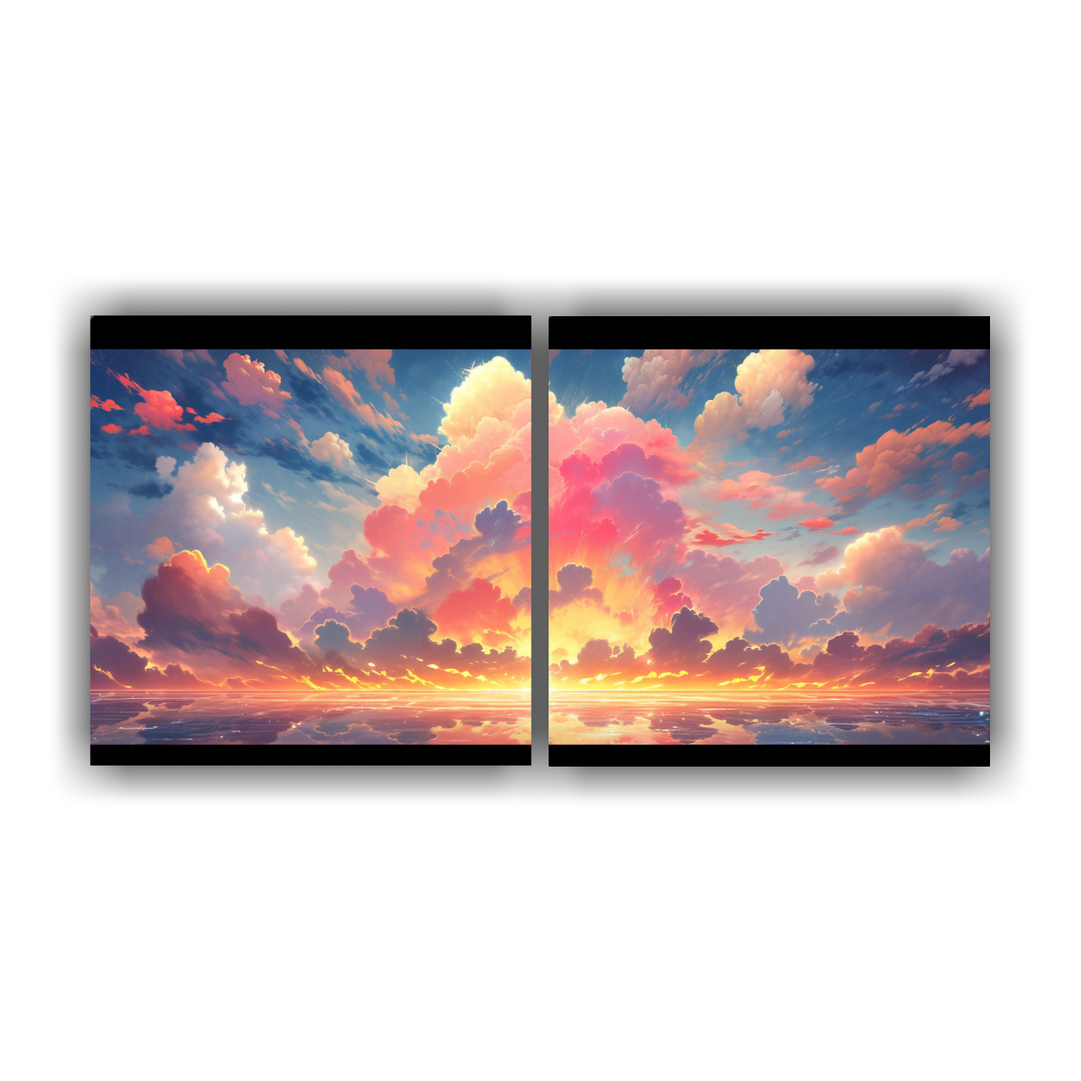 pinturas-abstractas-de-dolor-con-equilibrio-de-colores-arco-ris-y-rojo